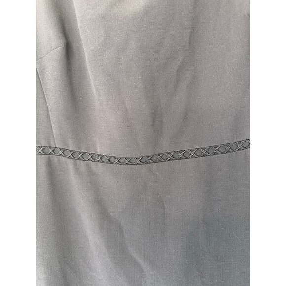 Ann Taylor Dress Navy Blue Plus Sleeveless‎ Office Work Career Business Size 16 - Picture 6 of 12